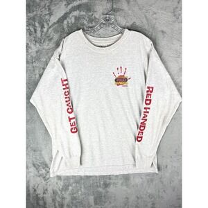 Vintage 90s Y2K Coca Cola Caught Red Handed Graphic Tee TShirt XL Long Sleeved‎